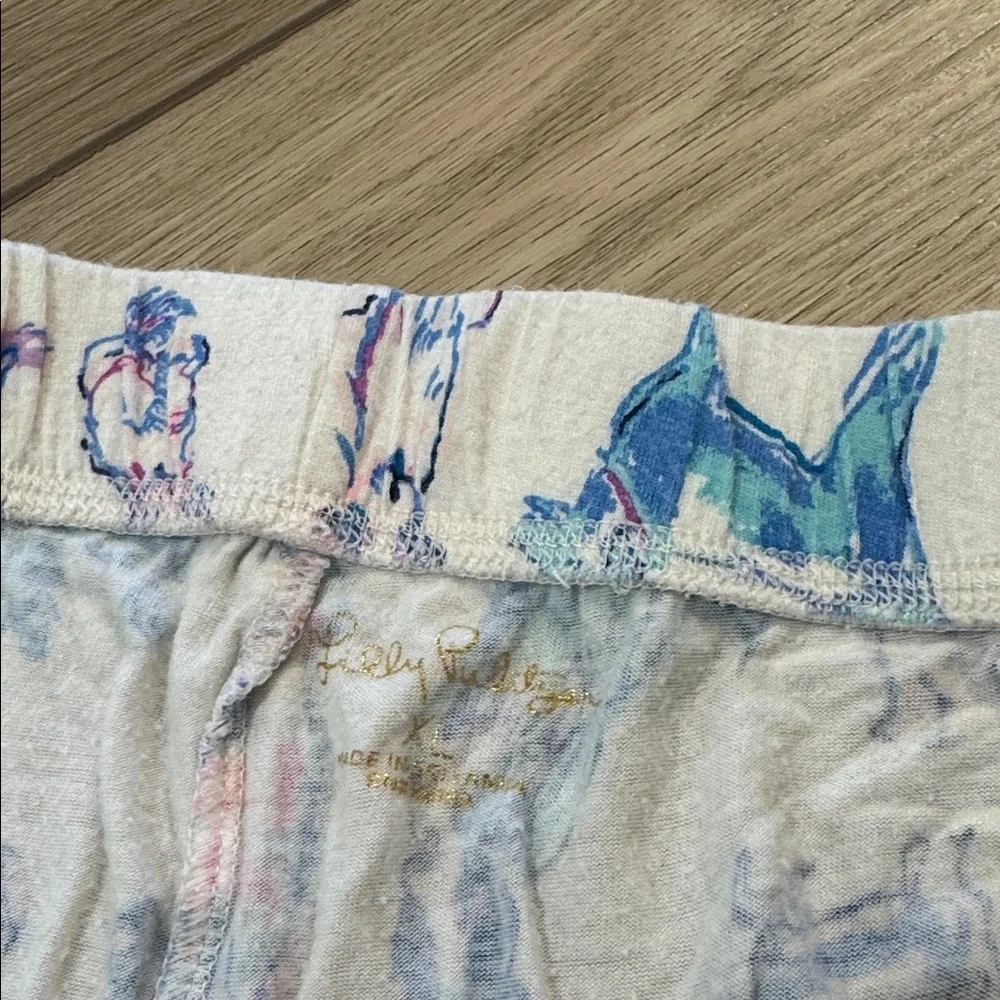 Lilly Pulitzer All Over Print Dog Pajama Pants Size XL Comfy Loungewear soft - Picture 7 of 10